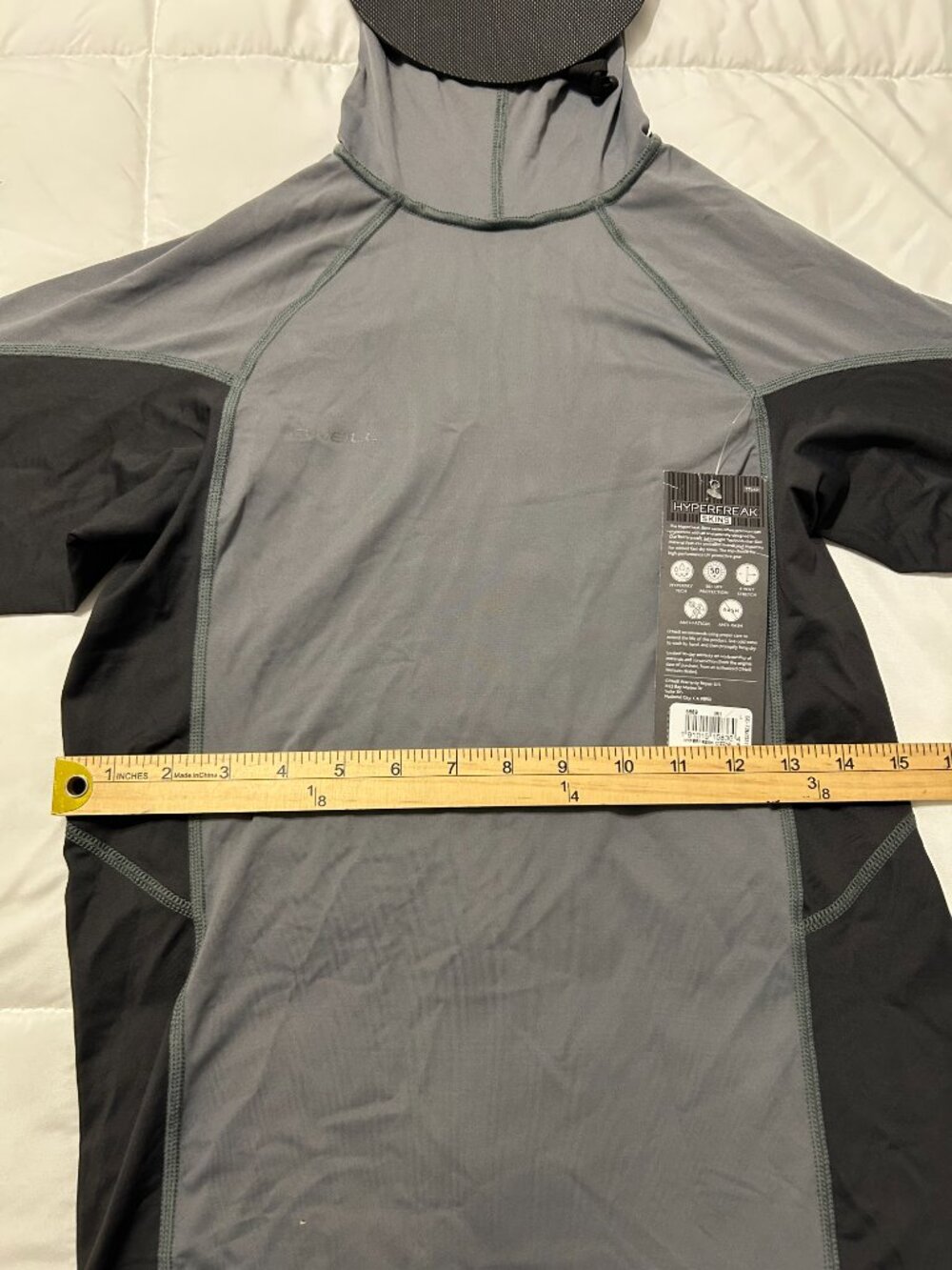 O'Neill Hyperfreak O'zone LS Hooded Rash Guard - New - Picture 9 of 14